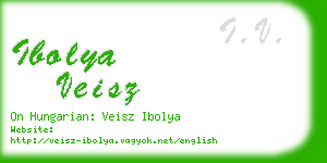 ibolya veisz business card